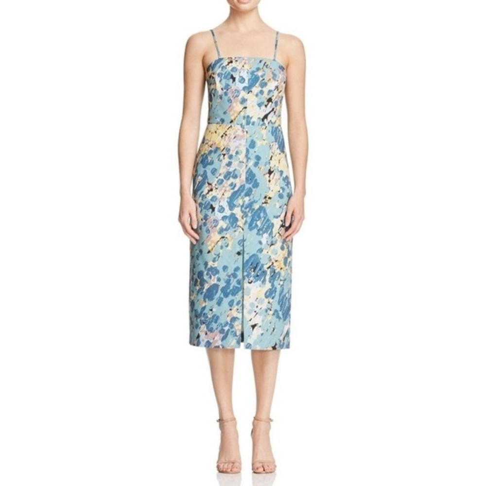 KEEPSAKE PRINTED‎ MIDI DRESS IN MONET PRINT medium new with tags